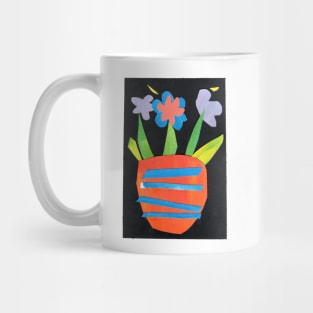 Still life with flowers (paper cut illustration) Mug